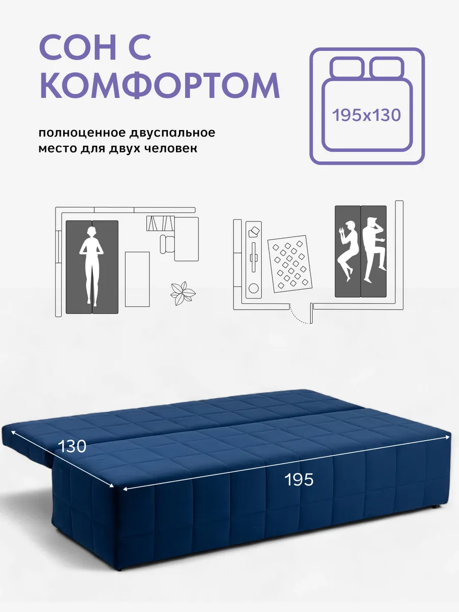 Вентура синий велюр 77400053 - миниатюра 4