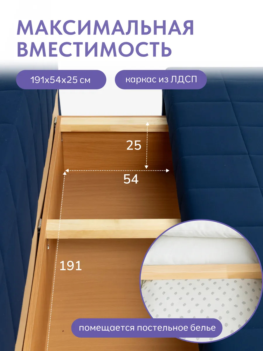 Вентура синий велюр 77400053 - миниатюра 10