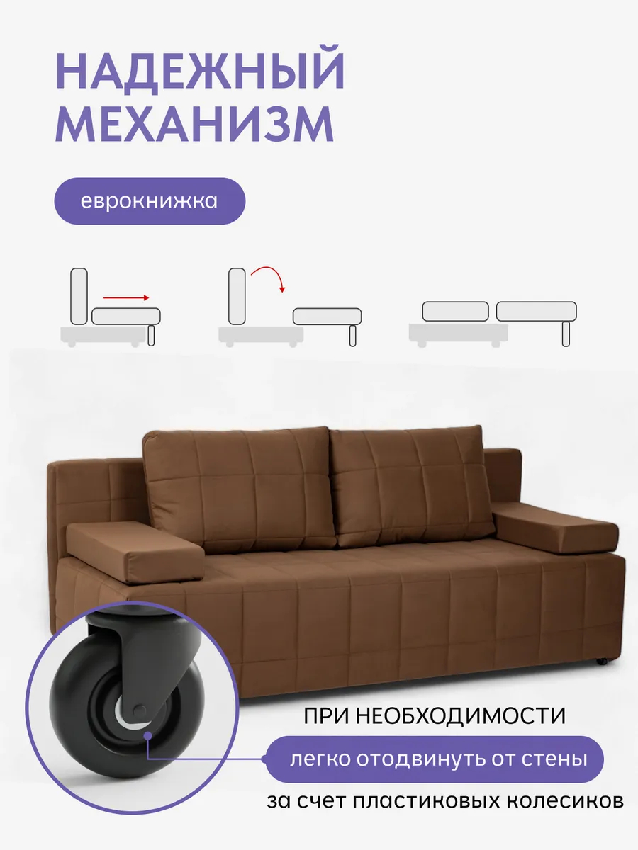 Вентура кофейный велюр 77400066 - миниатюра 3