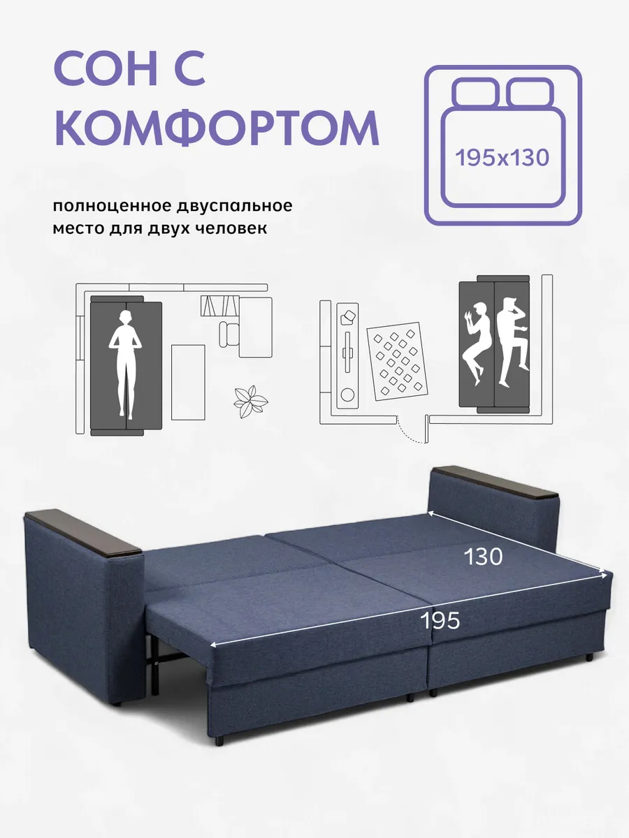 Сарагоса синий рогожка 77400187 - миниатюра 4