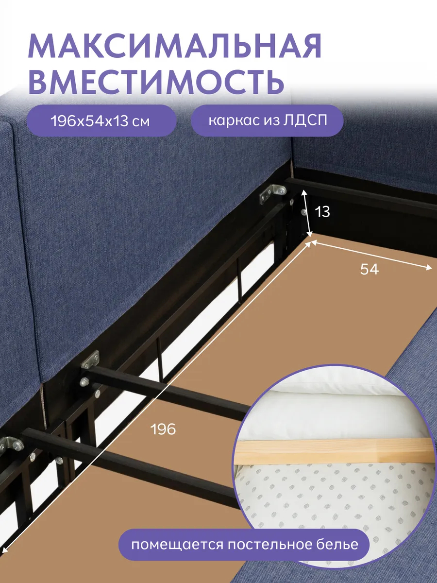 Сарагоса синий рогожка 77400187 - миниатюра 6