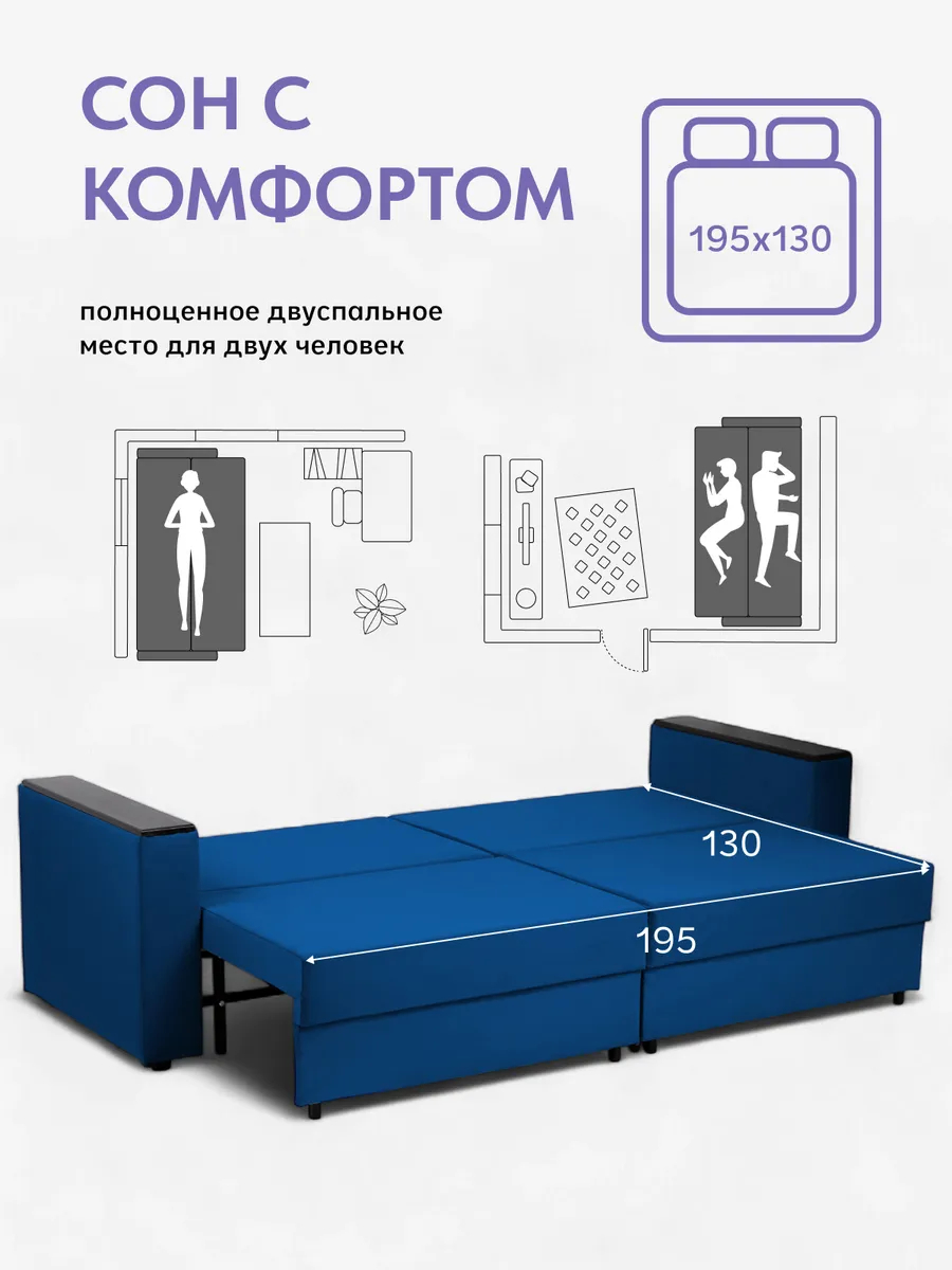 Сарагоса синий велюр 77400190 - миниатюра 4