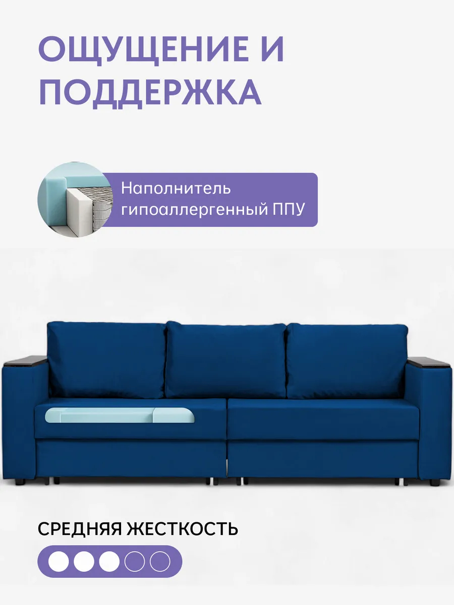 Сарагоса синий велюр 77400190 - миниатюра 5