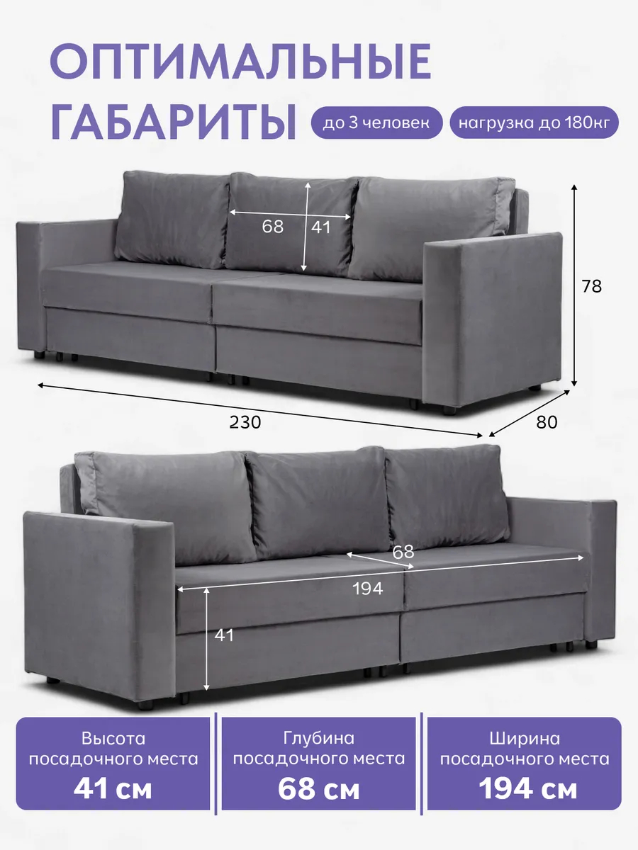 Аликанте серый велюр 77400194 - миниатюра 2