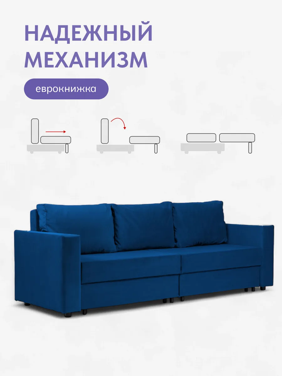 Аликанте синий велюр 77400205 - миниатюра 3