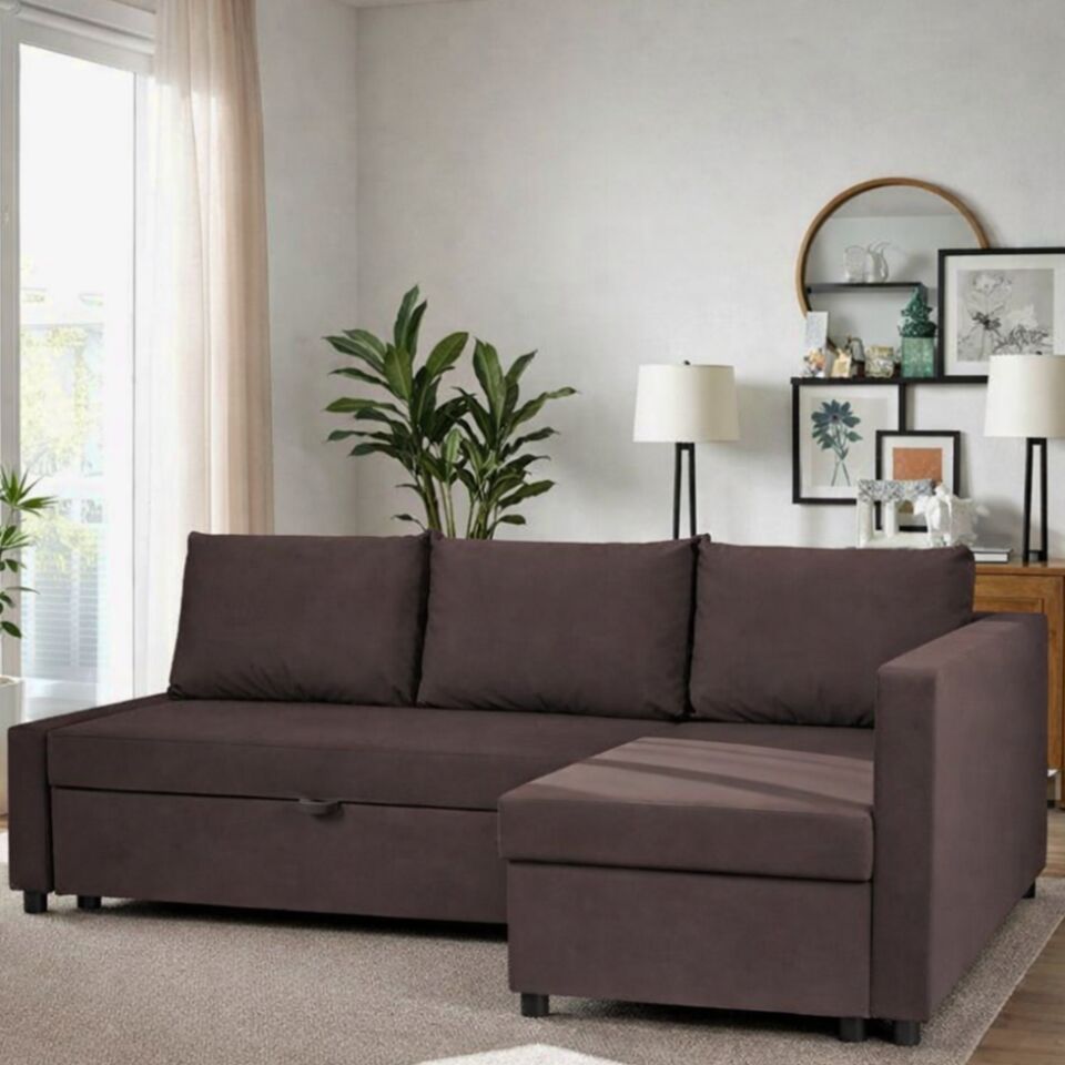 Угловой Траумберг кофейный велюр 77400259