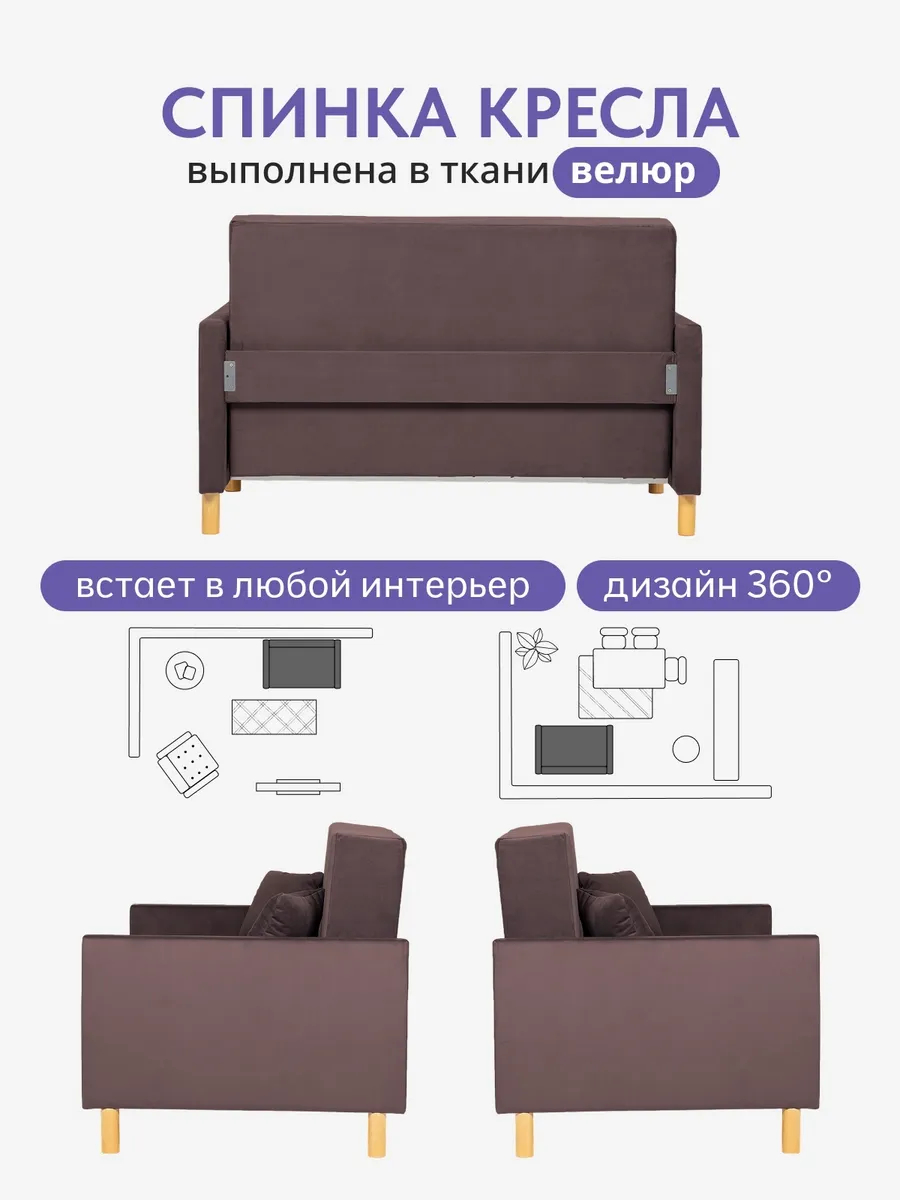 Этра, Этра Люкс шоколадный велюр 77400405 - миниатюра 7