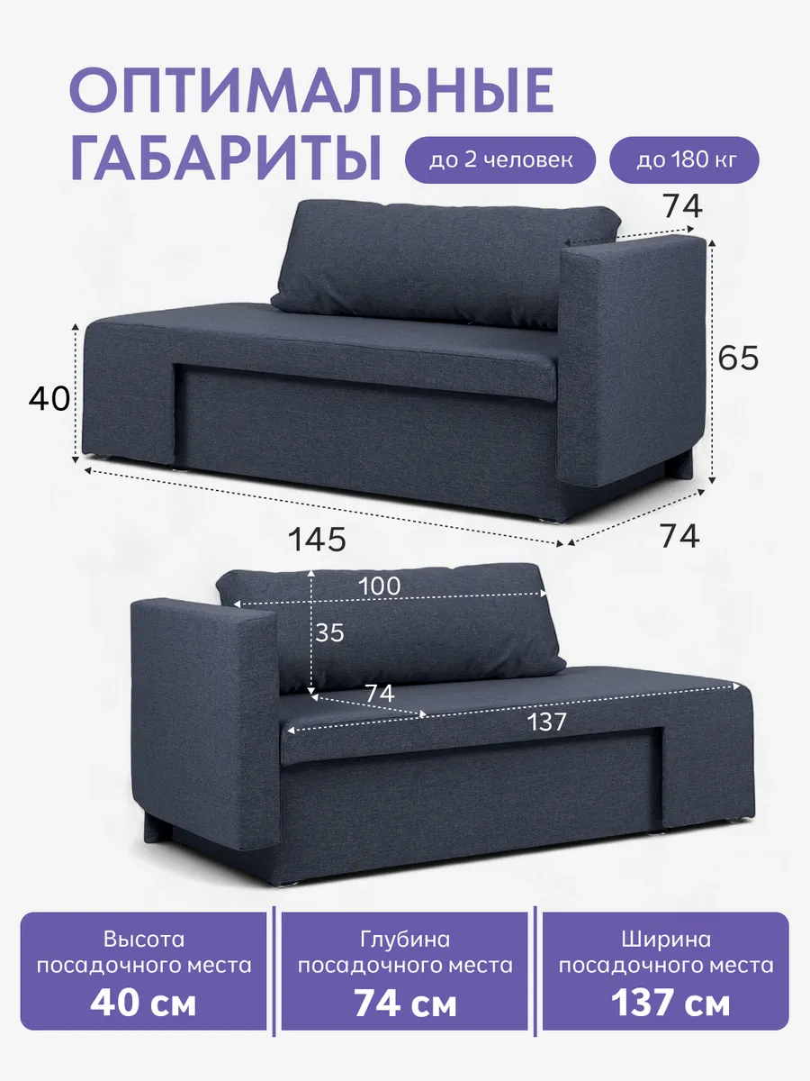 Дуэ синий рогожка 77400440 - миниатюра 2