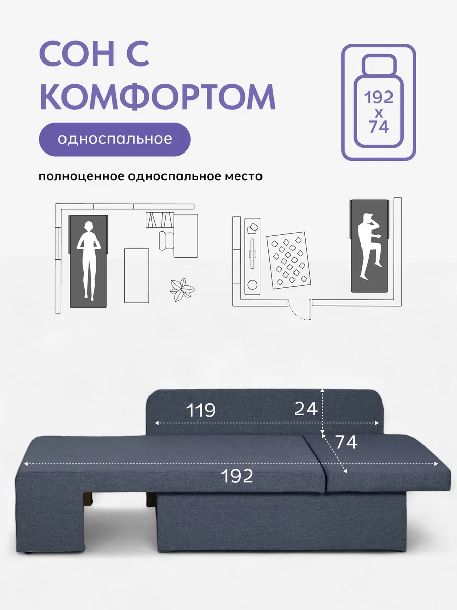 Дуэ синий рогожка 77400440 - миниатюра 4