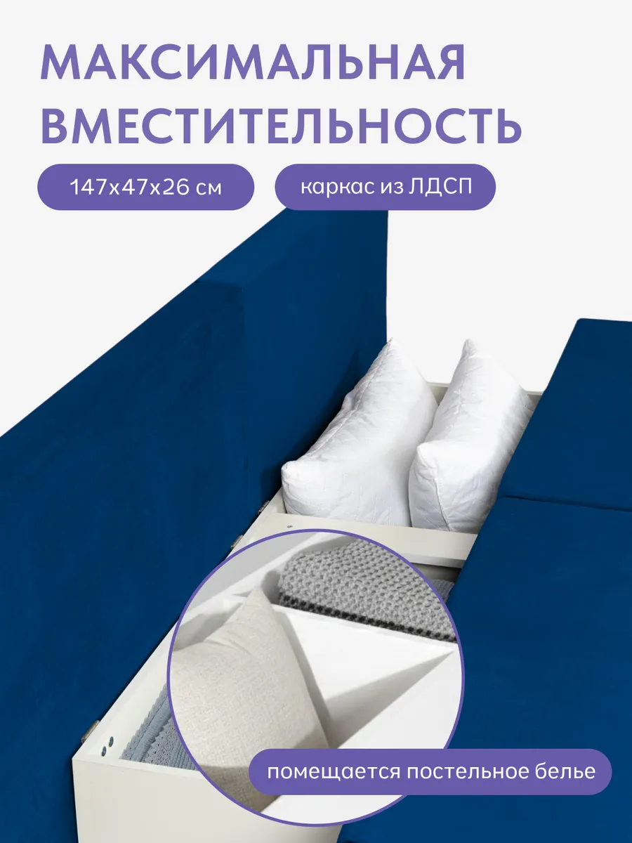 Бойсе синий велюр 77400591 - миниатюра 6