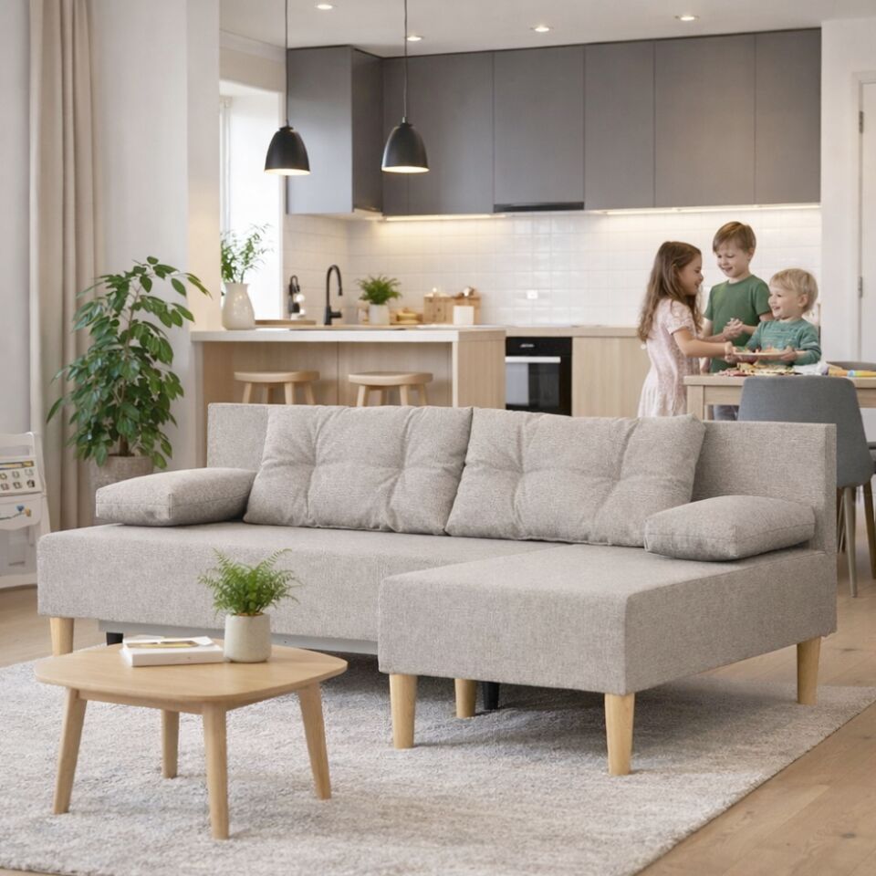 Угловой Кэрри мокко рогожка 77400606