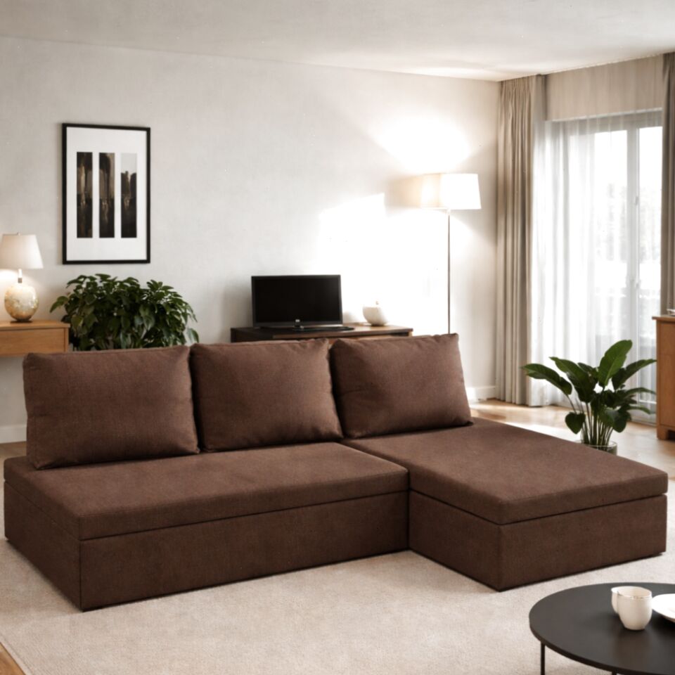 Угловой Крит кофейный рогожка 77400647