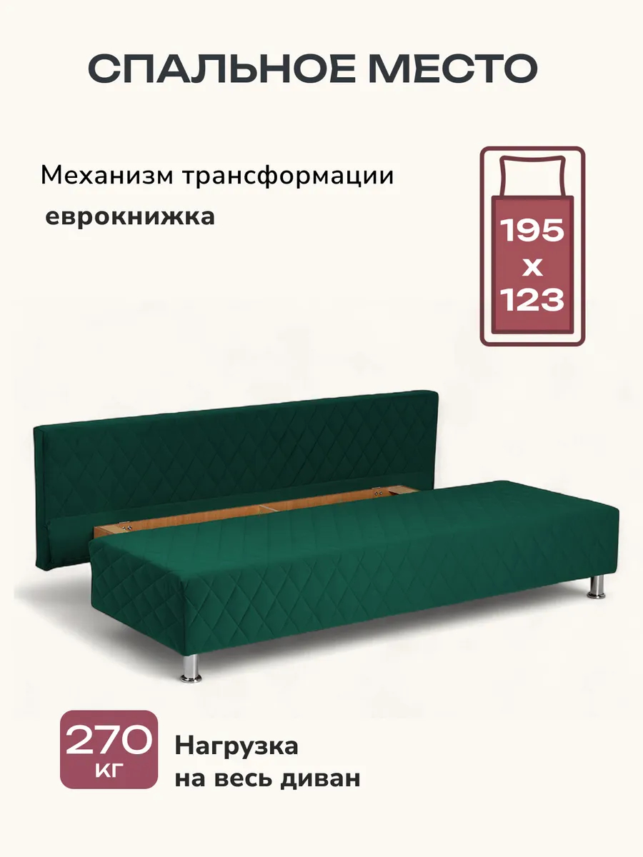 Марбелья Лайт изумрудный (зеленый) велюр 77400681 - миниатюра 3