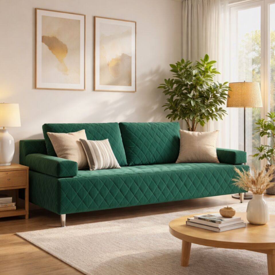 Марбелья Лайт изумрудный (зеленый) велюр 77400681