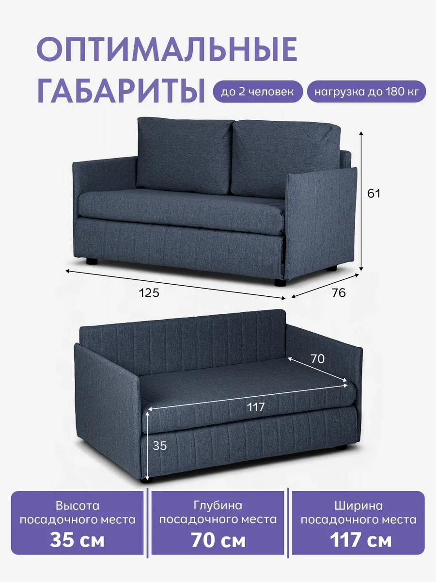 Сиеста, Сиеста Лайт синий рогожка 77400717 - миниатюра 2