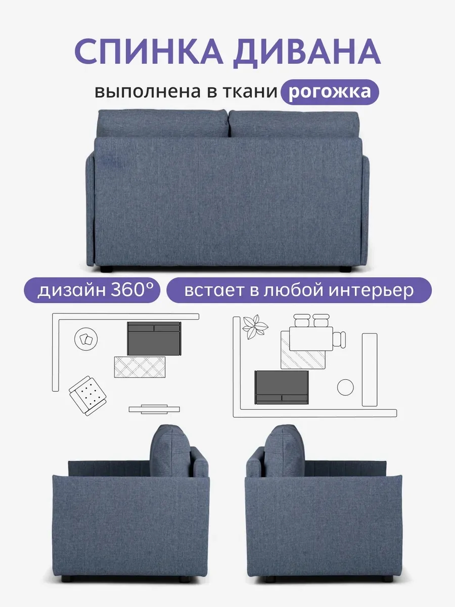 Сиеста, Сиеста Лайт синий рогожка 77400717 - миниатюра 7