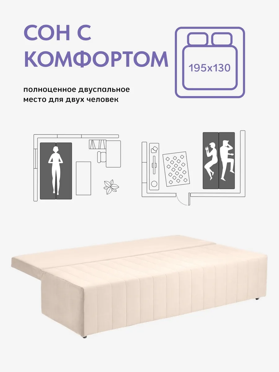 Турин Плюс бежевый велюр 77400743 - миниатюра 5