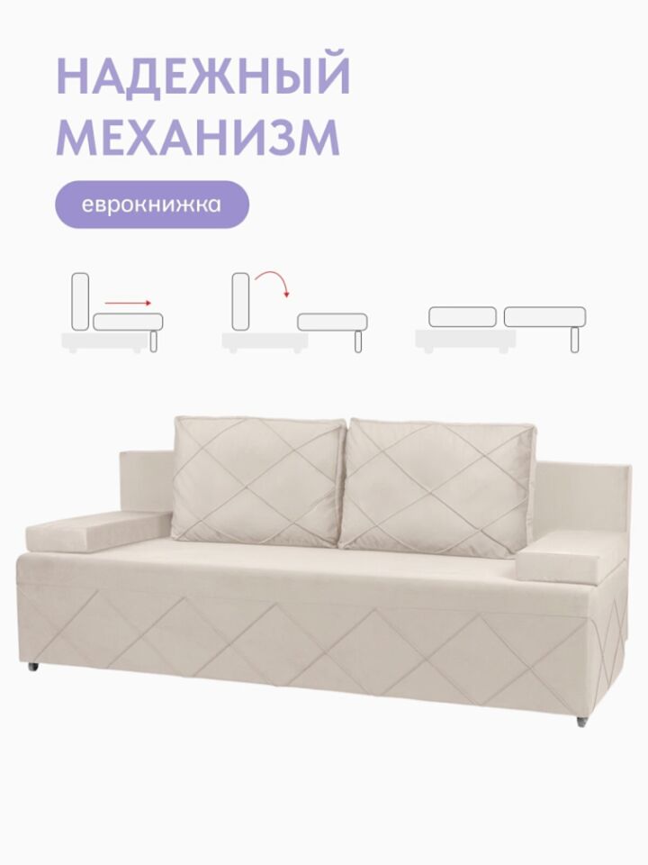 Турин Плюс бежевый велюр 77400745 - миниатюра 5