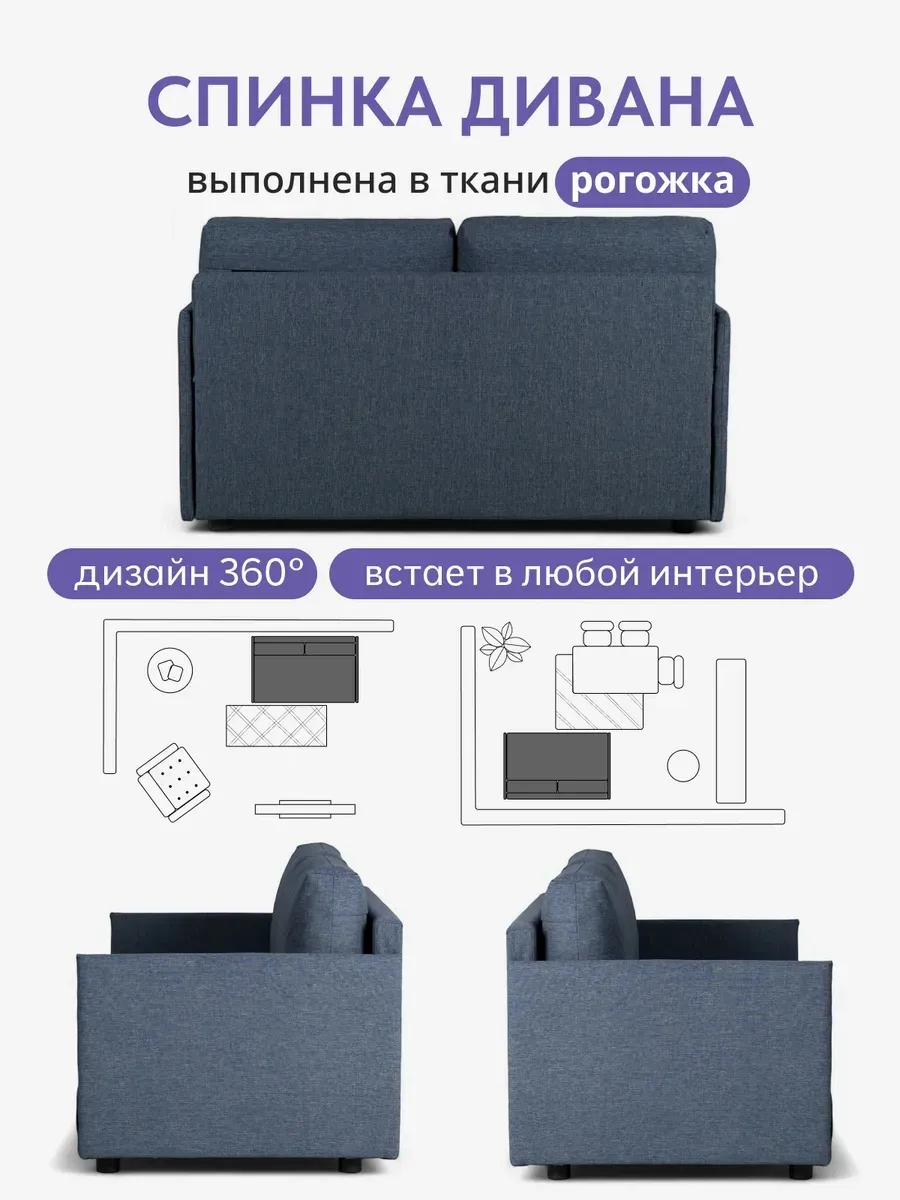Сиеста, Сиеста Лайт Сиеста Лайт синяя рогожка 77400805 - миниатюра 7