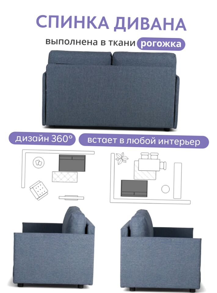 Сиеста, Сиеста Лайт Сиеста Лайт синяя рогожка 77400805 - миниатюра 7