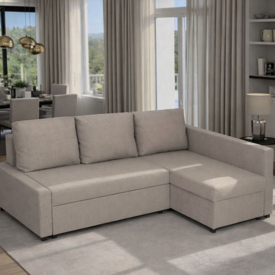 Угловой Мансберг мокко рогожка 77400834 - фото 1