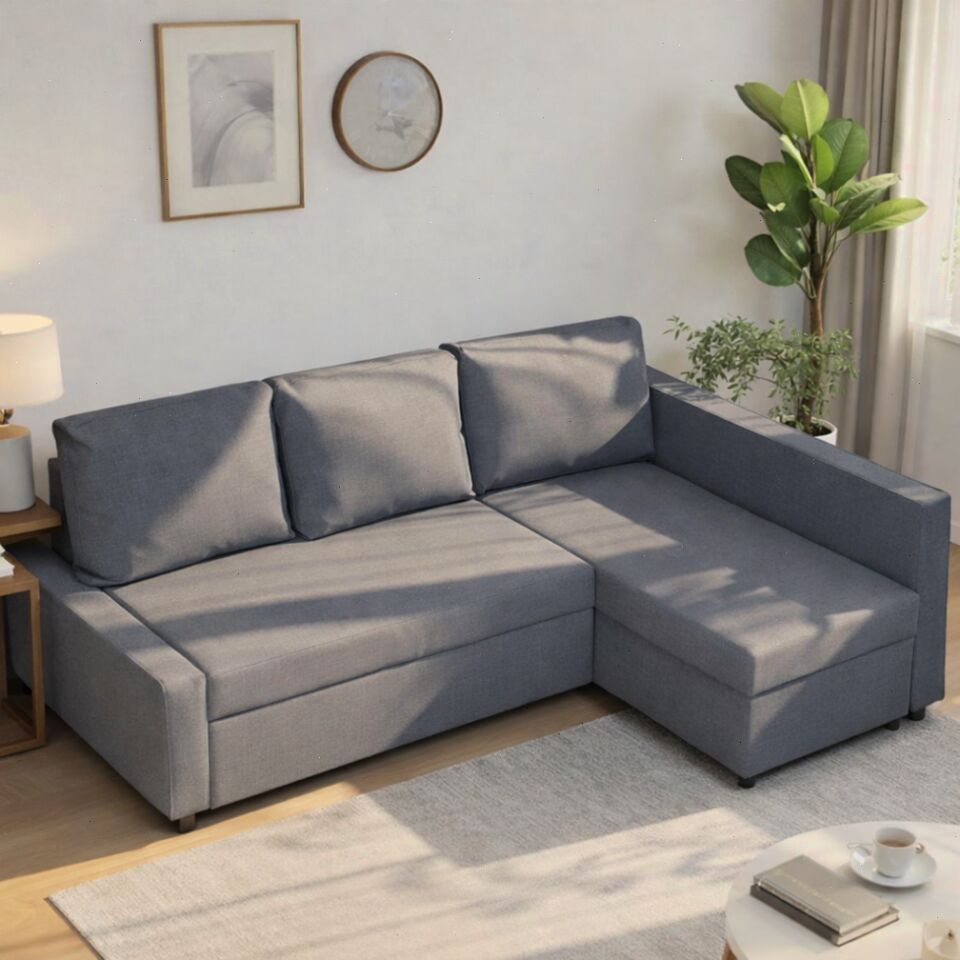 Угловой Мансберг синий рогожка 77400836 - фото 1