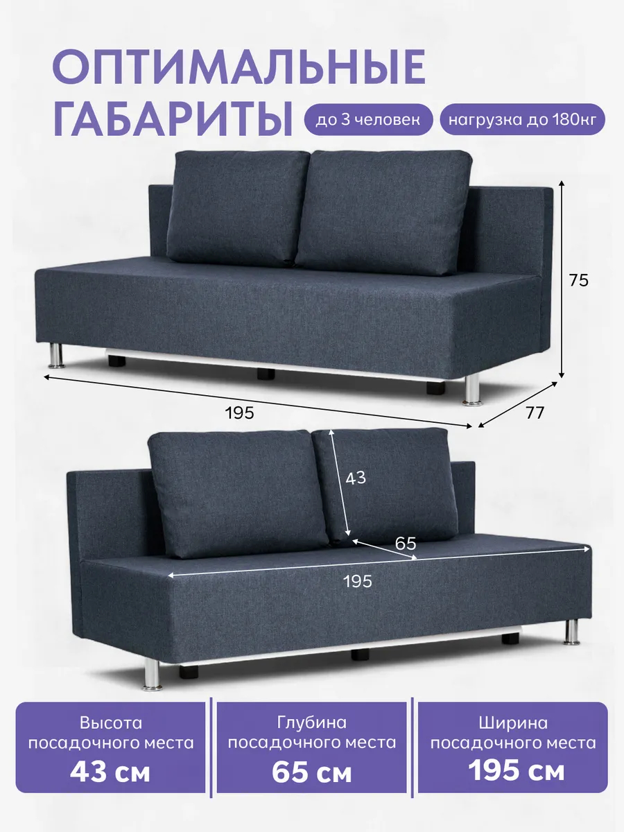 Парма синий рогожка 77400842 - миниатюра 2