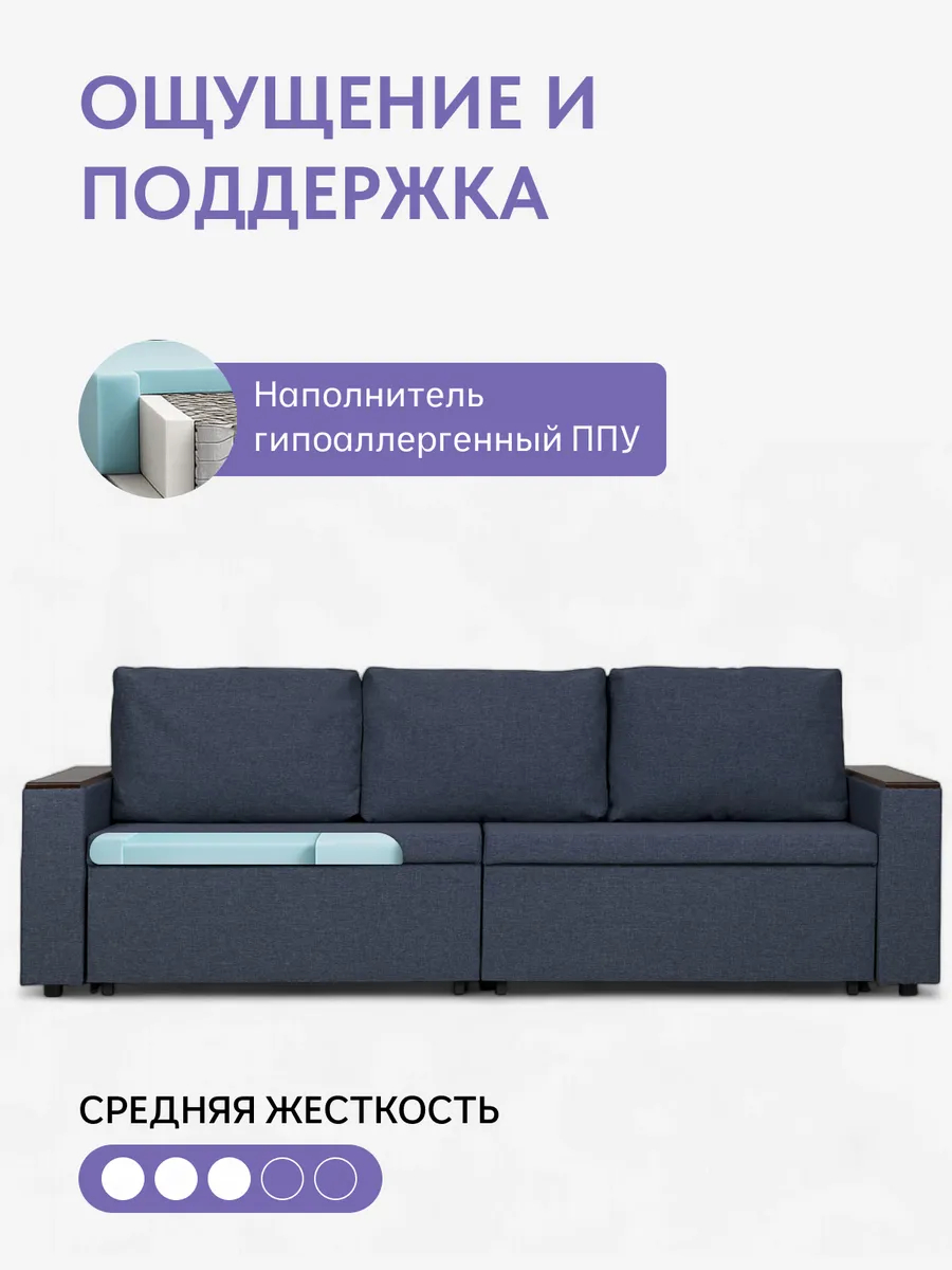 Орландо синий рогожка 77400848 - миниатюра 5