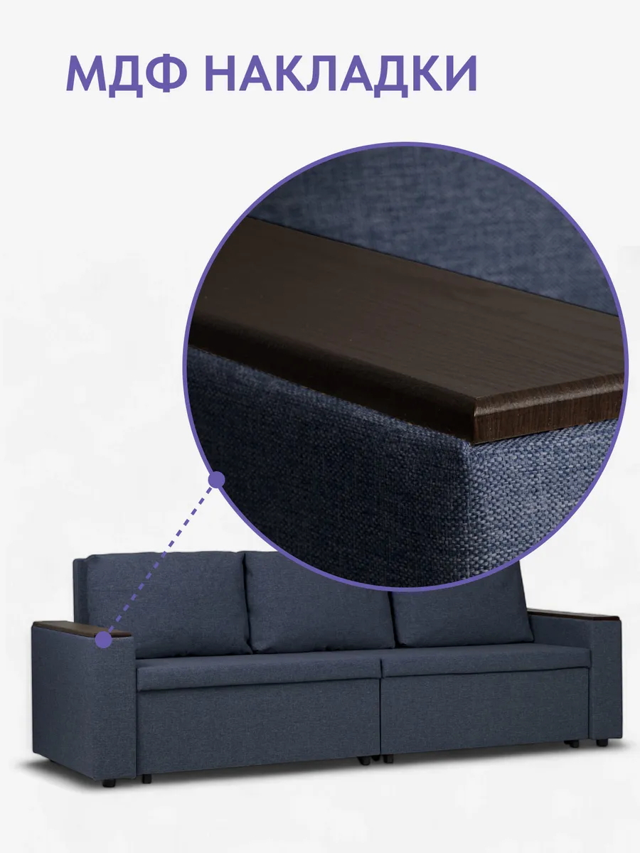 Орландо синий рогожка 77400848 - миниатюра 10