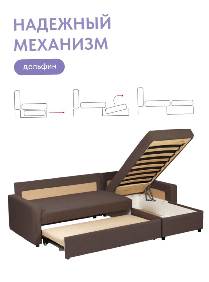 Угловой Торонто кофейная рогожка 77400861 - миниатюра 5