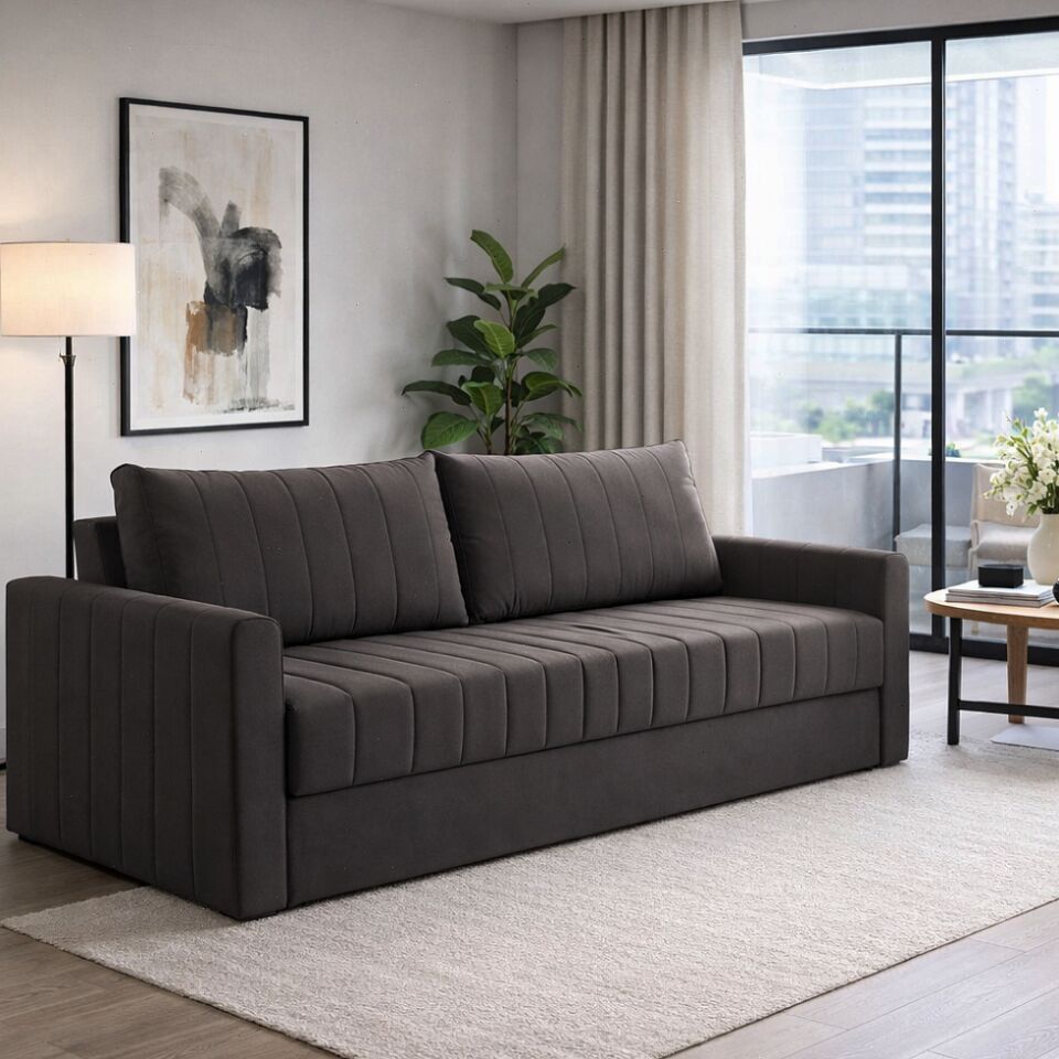 Гонконг темно-серый велюр vita062 77400912 - фото 1