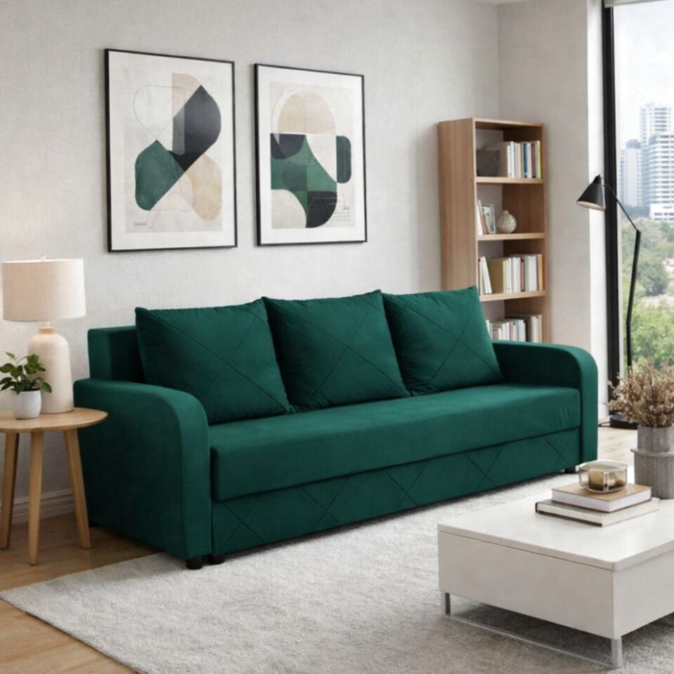 Честер зеленый велюр 77400919 - фото 1