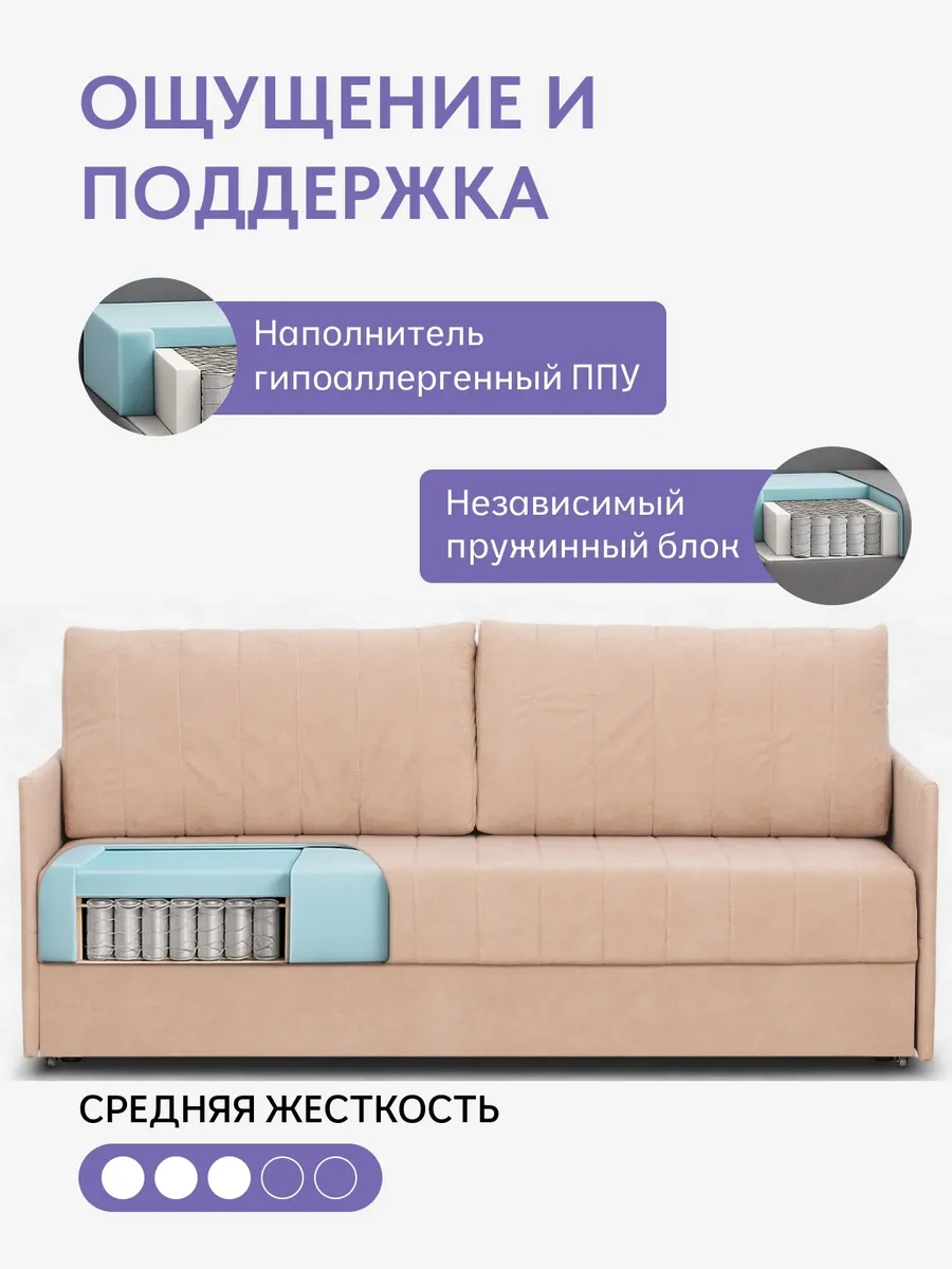 Макао бежевый велюр 77400939 - миниатюра 5