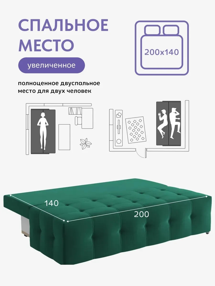 Ноттингем 01 зеленый велюр 77400967 - миниатюра 4