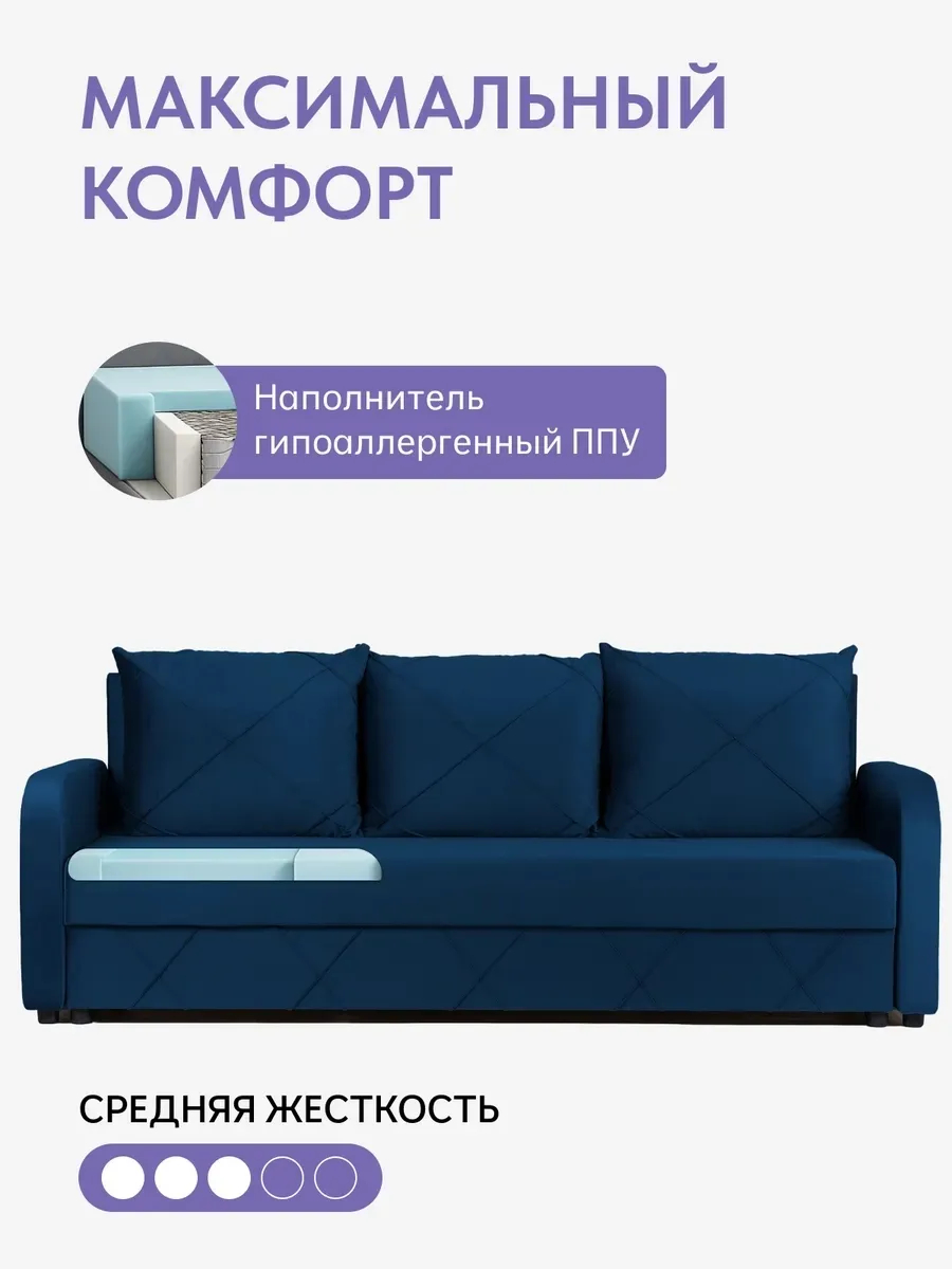 Честер синий велюр 77400980 - миниатюра 5