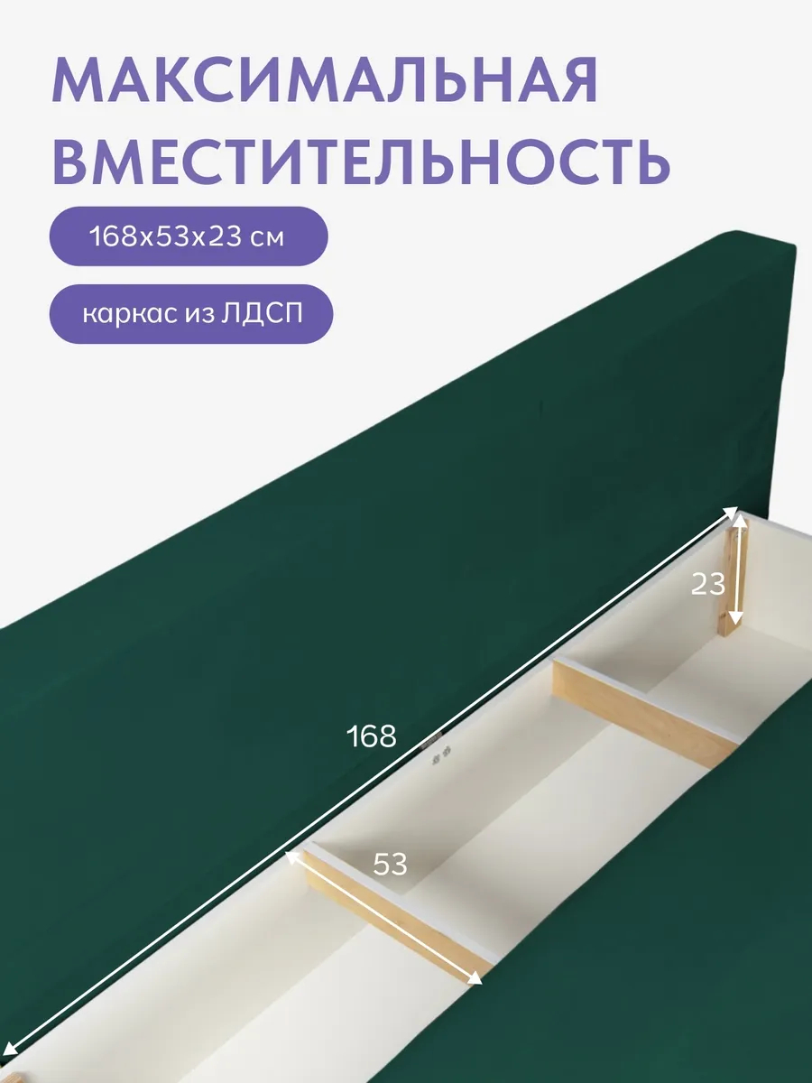 Манчестер зеленый велюр 77400982 - миниатюра 7
