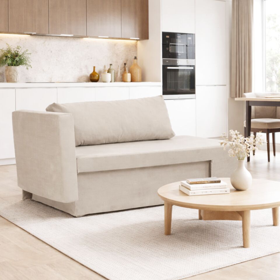 Дуэ бежевый велюр 77401038 - фото 1