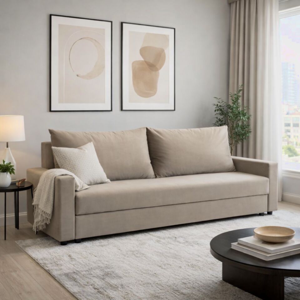 Грей бежевый велюр 77401052 - фото 1