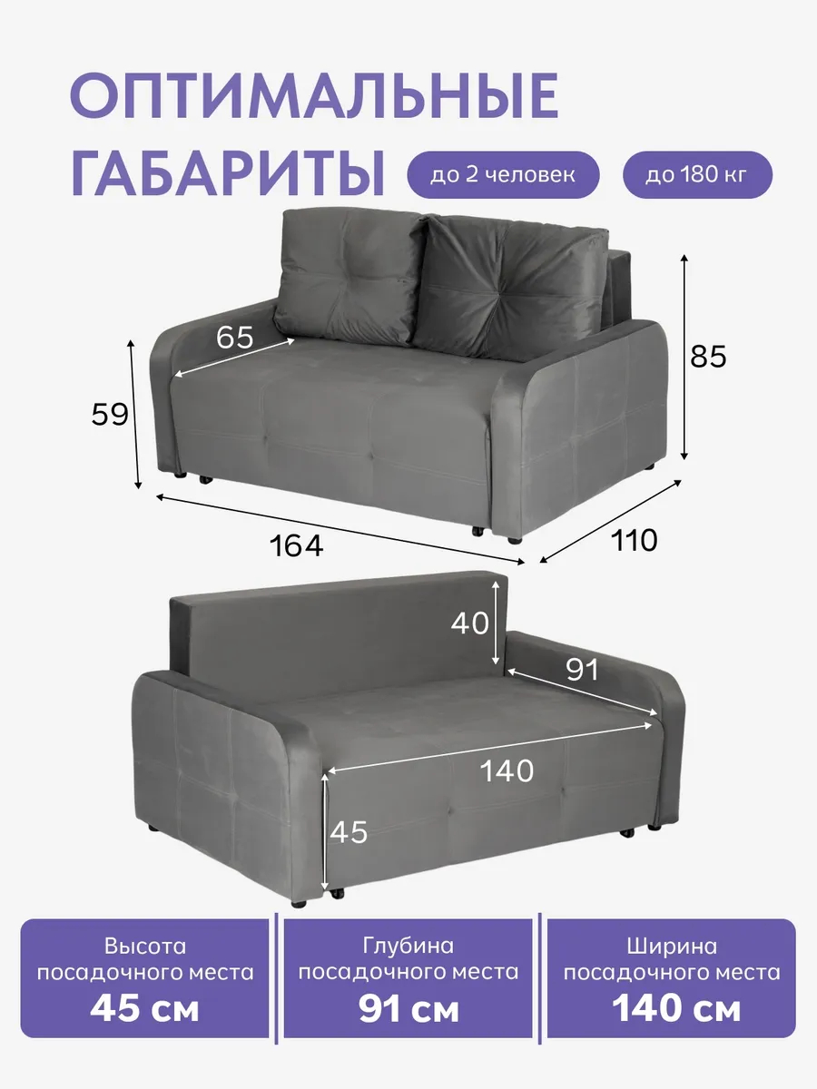 Ноттингем04 серый велюр 77401054 - миниатюра 2