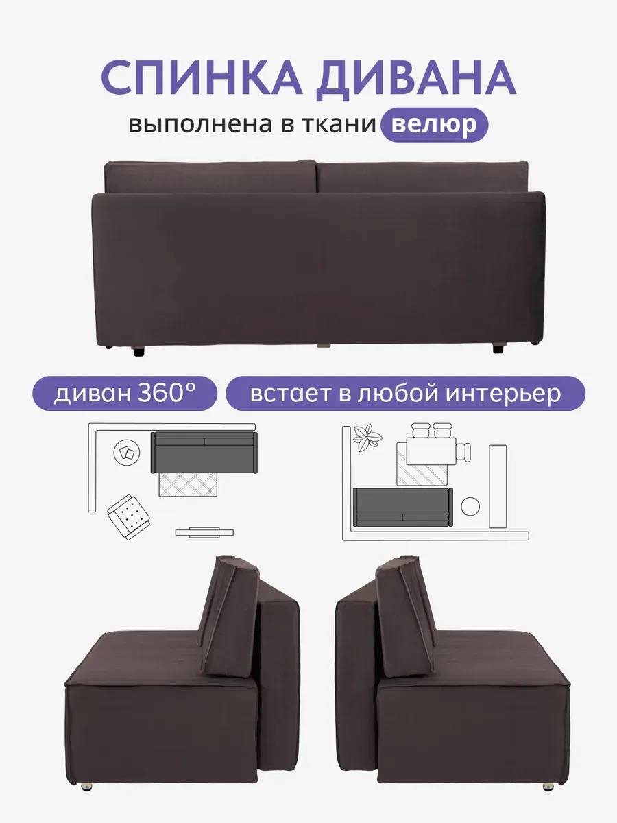Манчестер кофейный велюр 77401092 - миниатюра 9