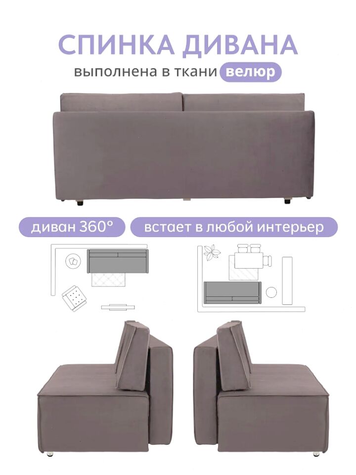 Манчестер кофейный велюр 77401092 - миниатюра 10