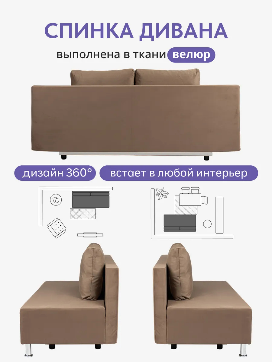 Парма коричневый велюр 77401114 - миниатюра 9
