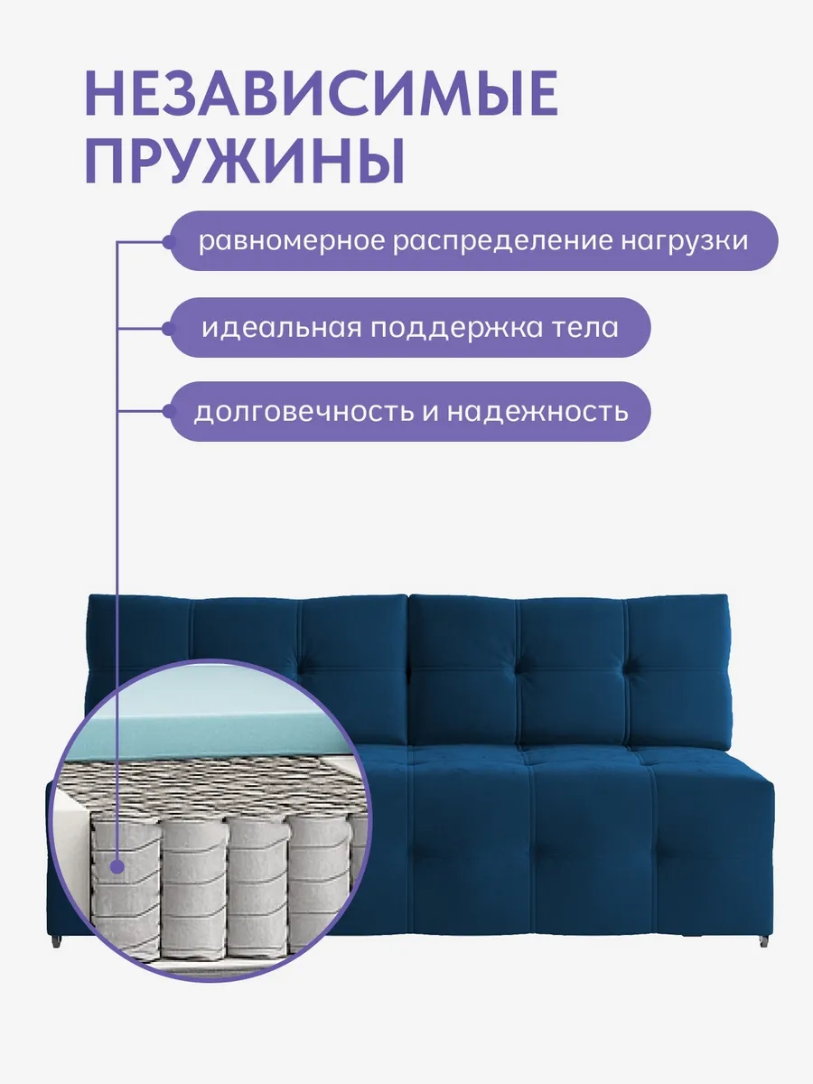 Ноттингем 01 синий велюр 77401133 - миниатюра 9