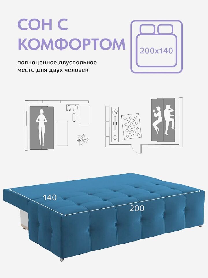 Ноттингем 01 синий велюр 77401133 - миниатюра 3