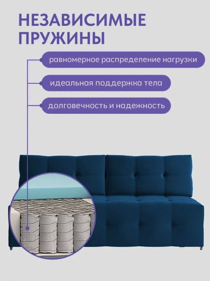 Ноттингем 01 синий велюр 77401133 - миниатюра 6