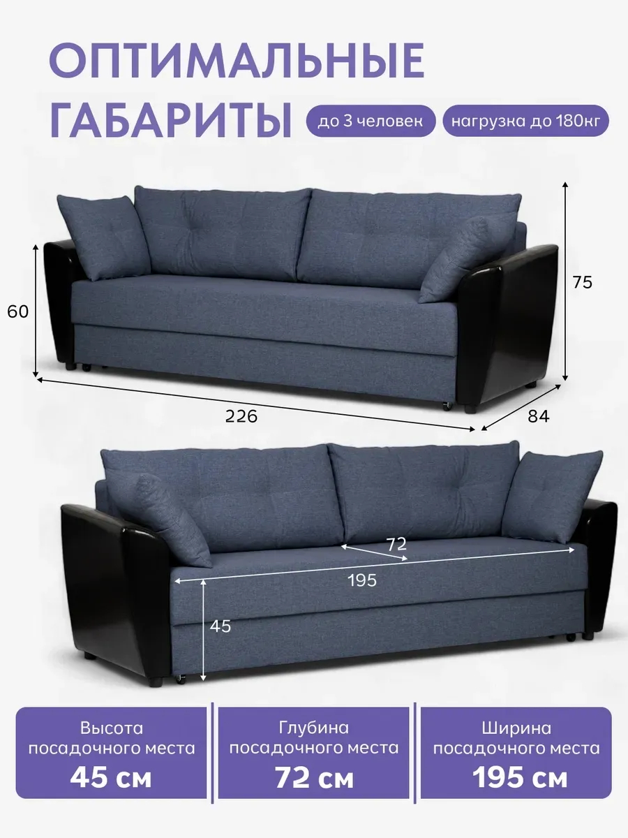 Мюнхен синий рогожка 80327302 - миниатюра 2