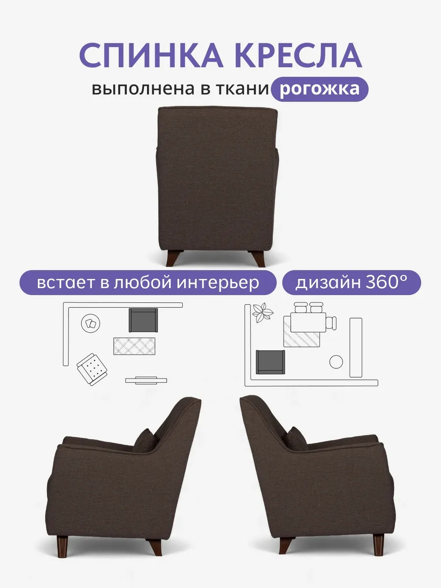Оксфорд Оксфорд кофейный рогожка 70300651 - миниатюра 5