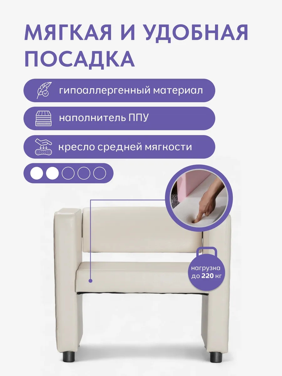 Берри Берри кремовый эко кожа 77000174 - миниатюра 3