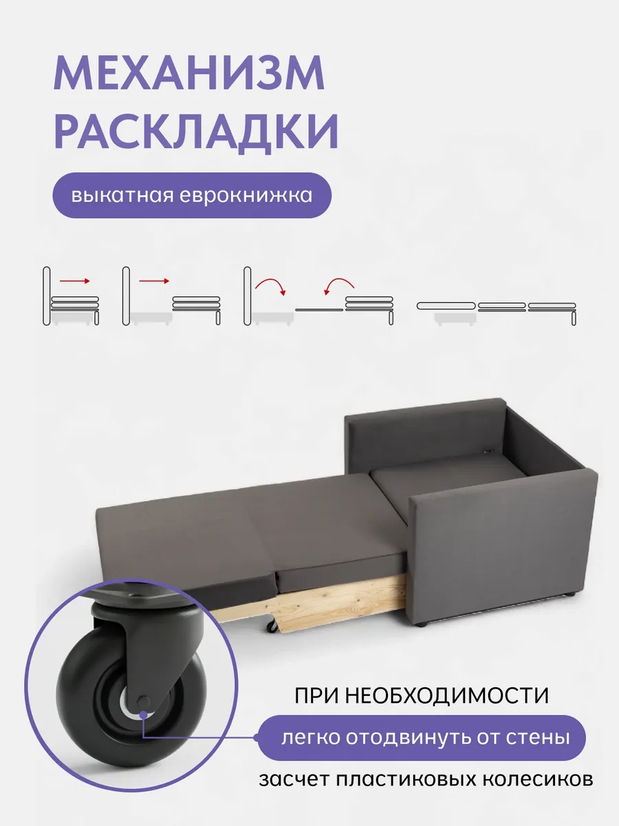 Виктория 750 мм т-серый велюр 77000207 - миниатюра 3