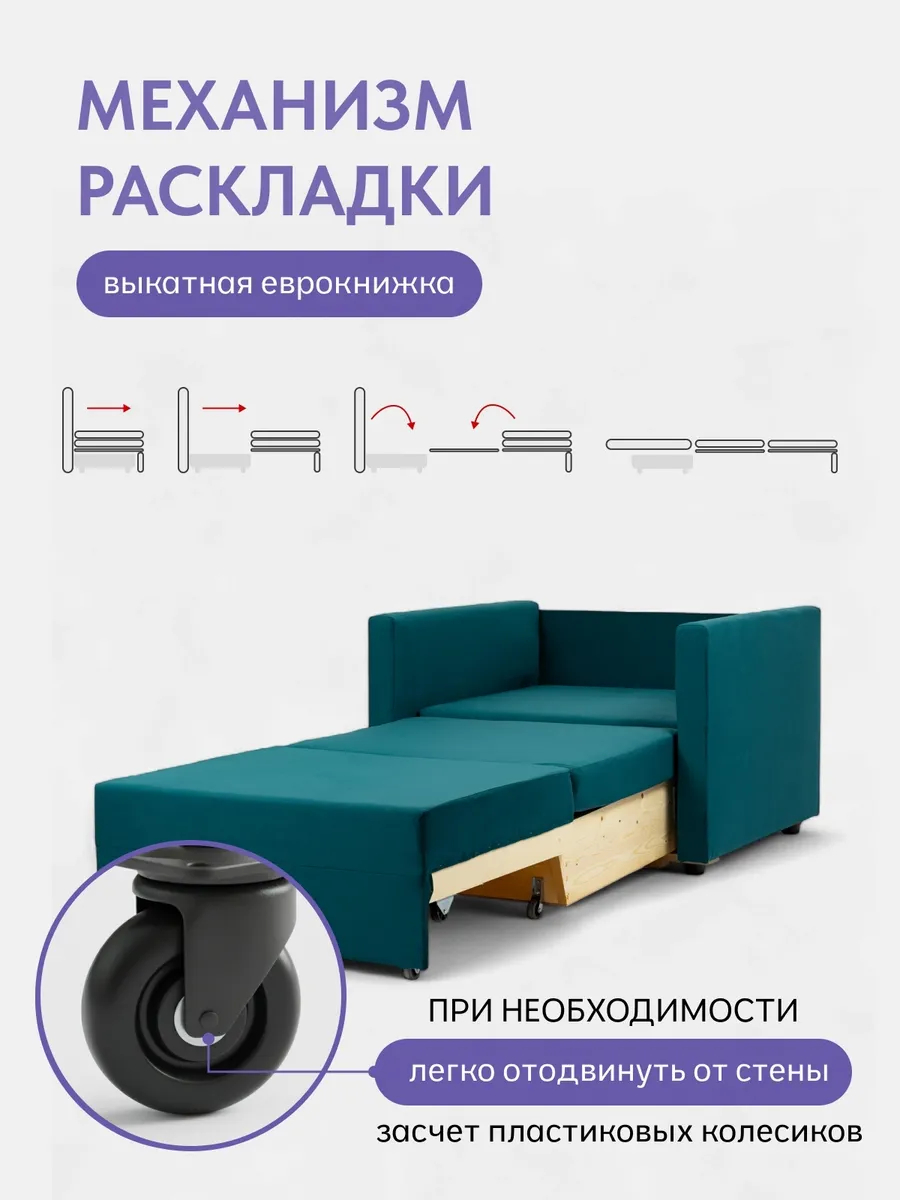 Виктория 750 мм зеленый велюр 77000295 - миниатюра 3